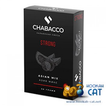 Бестабачная смесь для кальяна Chabacco Asian Mix (Чайная смесь Чабако Азиатский Микс) Strong 50г - фото 1